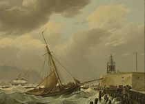 Schiffe auf stürmischer See, 1821