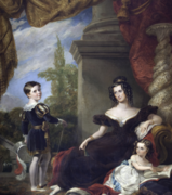 Louisa Philips, Countess of Lichfield (c.1800-1879) with two of her Children, Thomas George Anson and Lady Harriet Frances Maria Anson, painted in 1832