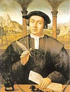 Luis de Santángel (d. 1498), escribano de ració (scrivener of accounting) to Ferdinand and Isabella of Spain