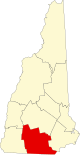 State map highlighting Hillsborough County