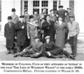 Members of Colonial Club as 'extras' in the film "The Life of Woodrow Wilson" in the early 1940s