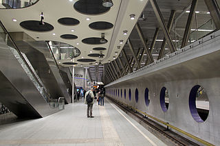 Wilhelminaplein metro station, Lines D and E