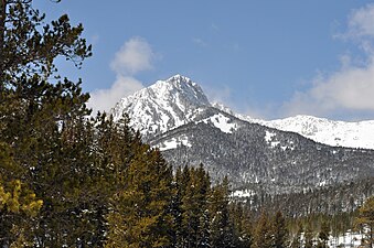 Ross Peak, Bridger Range, April 2010
