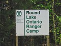 Ontario Ranger Camp sign.