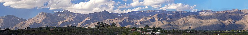 View of the south side of the Santa Catalina Mountains as seen from Tucson, Arizona.
