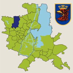 Location of Osów within Szczecin