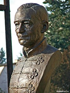 Albert Wass statue in Szarvas, Hungary (2006)