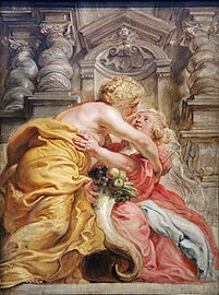The Peace embracing the Abundance, Peter Paul Rubens, c. 1632-1633