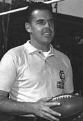 Otto Graham in 1959 as football coach at the U.S. Coast Guard Academy