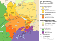 Deutsch:   Alemannic language location map in 1950-de.svg