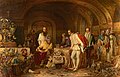 Alexander Dmitrijewitsch Litowtschenko: Iwan der Schreckliche zeigt dem Botschafter von Königin Elisabeth I. seine Schätze. Gemälde aus dem Jahr 1875