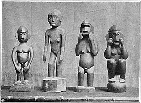 Taotao carvings of anito ancestor spirits from the Ifugao people, Philippines