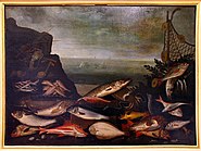 Italian Renaissance: Fish, Antonio Tanari, c. 1610–1630, in the Medici Villa, Poggio a Caiano