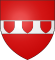Coat of arms of the lords of Cussigny (or Custigny), vassals of Luxembourg and of Bar.