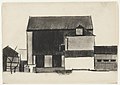 Barn, 1917. Conté crayon on paper