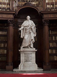 Statue of Cardinal Girolamo Casanate, 1706–1708, Rome, Biblioteca Casanatense