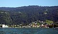 Pfänder mit Bregenz vom östlichen Bodensee aus