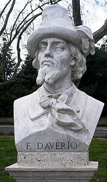 Bust of Francesco Daverio on the Janiculum in Rome