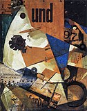 Kurt Schwitters, 1919, painted collage, Dada