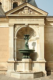 The Charlemagne Fountain, at the south end of the church