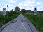 Brandenburg: „Ländliche Fahrradstraße“ außer­halb der Bebauung in Bredereiche auf dem Radfernweg Berlin–Kopenhagen