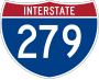 Interstate 279 marker