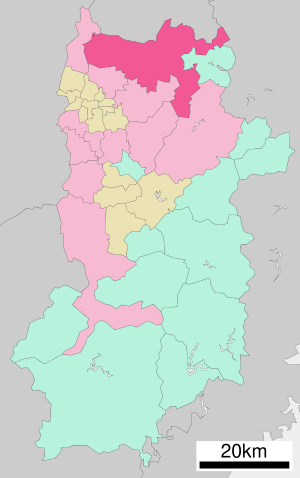 Lage Naras in der Präfektur