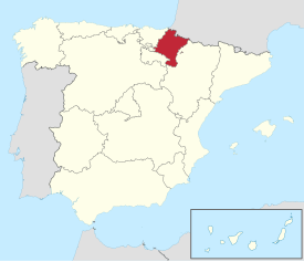 Map of Navarre