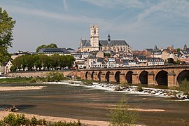 Panoramic view of Nevers, France