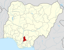 Anambra State is shown in red