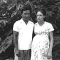 Brazilian couple. Inter-racial couple in Brazil; unusual during the '60s in rural areas.