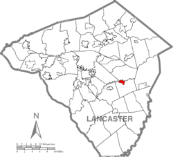 Location in Lancaster County