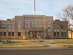Sterling County Court House off U.S. Highway 87 in Sterling City