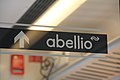 Abellio-Logo an der Innentür des Zuges