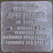 Stolperstein für Josef Becker