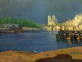 View of the Seine, looking toward Notre Dame, 1896