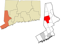 Danbury's location within the Western Connecticut Planning Region and the state of Connecticut