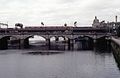 Brücke über den Clyde vor dem Endbahnhof Glasgow Central (1989)
