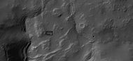 Close-up of depression on crater floor, as seen by HiRISE under HiWish program