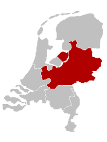 The location of the Archdiocese of Utrecht in the Netherlands