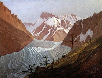Das Eismeer bei Chamonix, 1825–1827. Museum Georg Schäfer Schweinfurt
