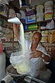 A seller of the nationally renowned and appreciated Cruzeiro do Sul cassava flour