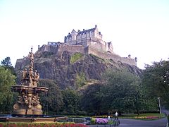 Edinburgh Castle in Scotland is built upon an ancient volcanic plug.