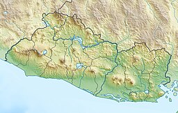 Location of Lake Ilopango in El Salvador.
