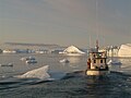 Sailing in Ilulissat Icefjord