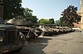 Row of tanks