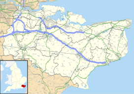 Map showing the location of Denge Wood