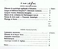 Enseignements et horaires de 5ème année en 1882