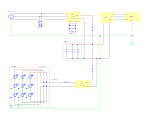 Wiring diagram for a hybrid wind/PV system