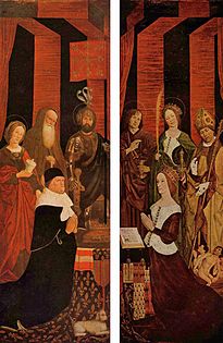 Lateral panels of the triptych The Burning Bush